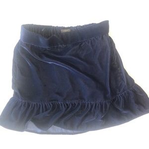 NEW WITH TAG! JCrew Velvet Blue Skirt With Pockets! Difficult to photograph!!